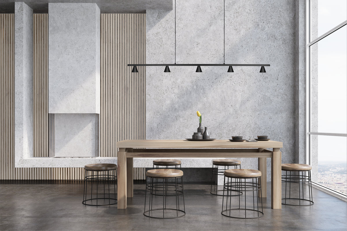 Dune 47-in Aluminum Linear Pendant
