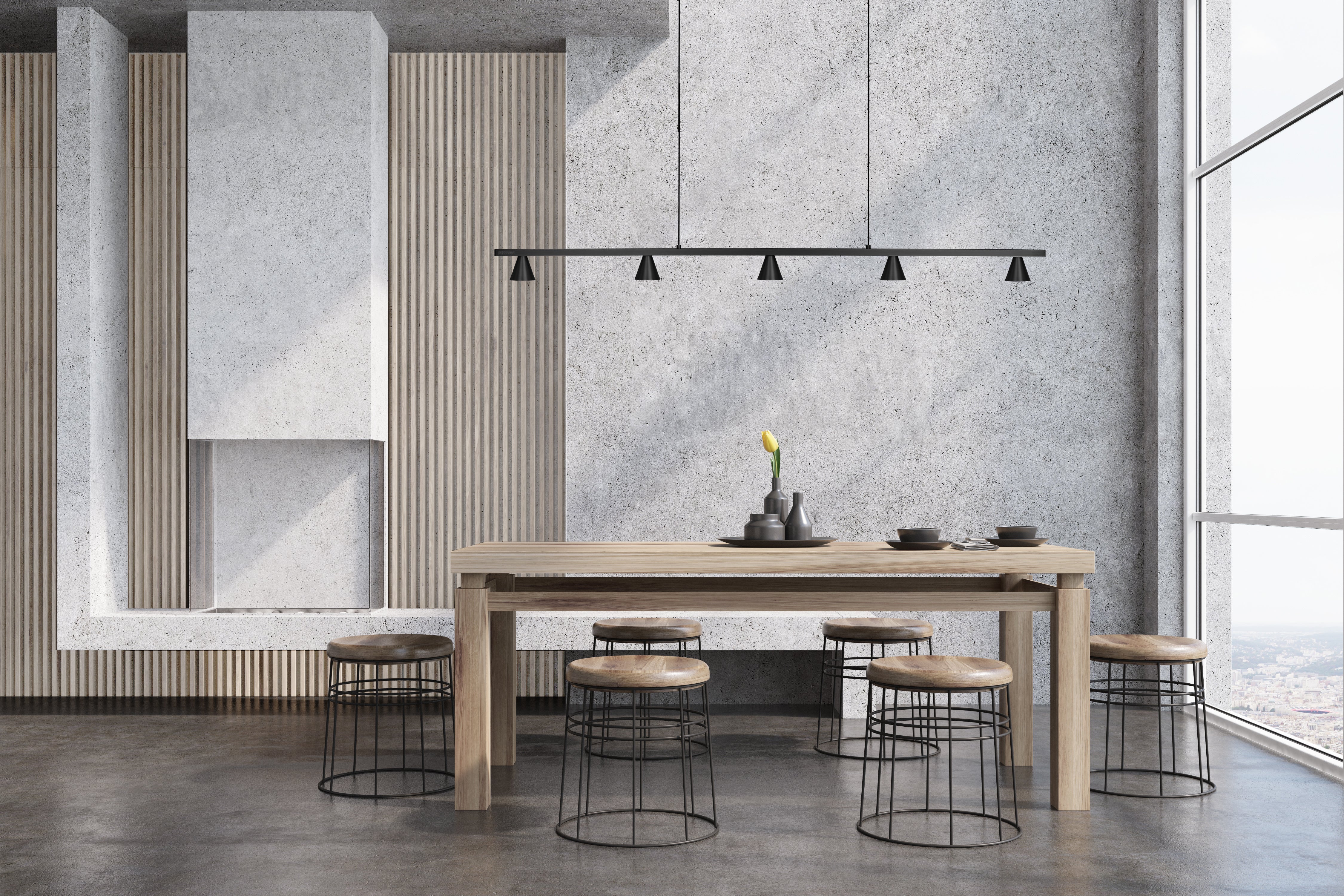 Dune 47-in Aluminum Linear Pendant
