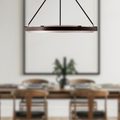 Duo 32-in Steel Pendant