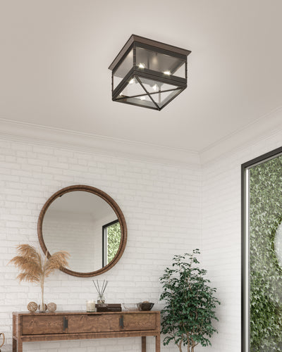 Douglas 18-in Steel Flush Mount