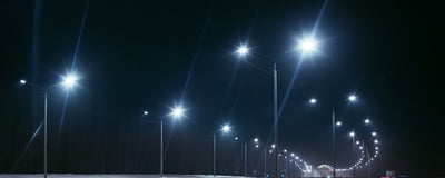 Commercial LED 150W Area Light 3 Color & 3 Wattage Selectable Type III High Voltage