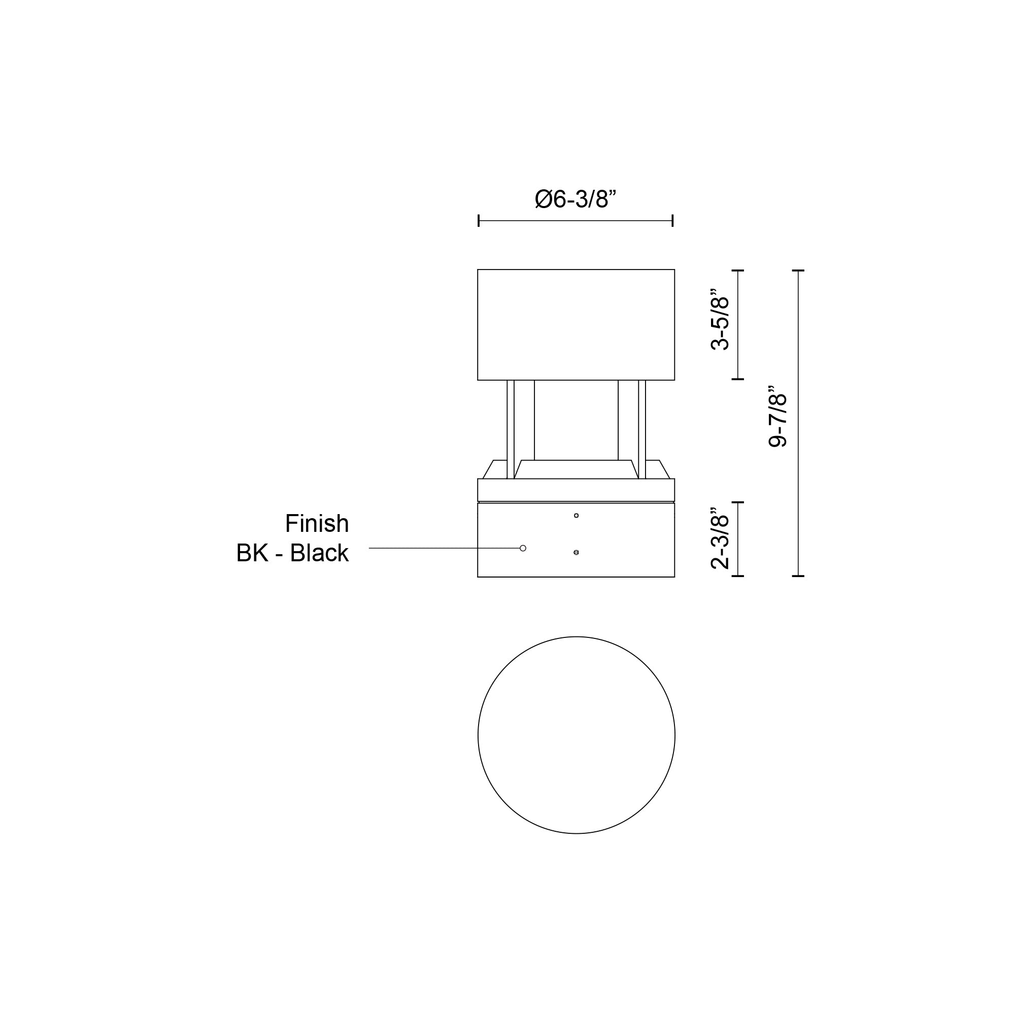 Novato 10-in Aluminum Exterior Bollard Light