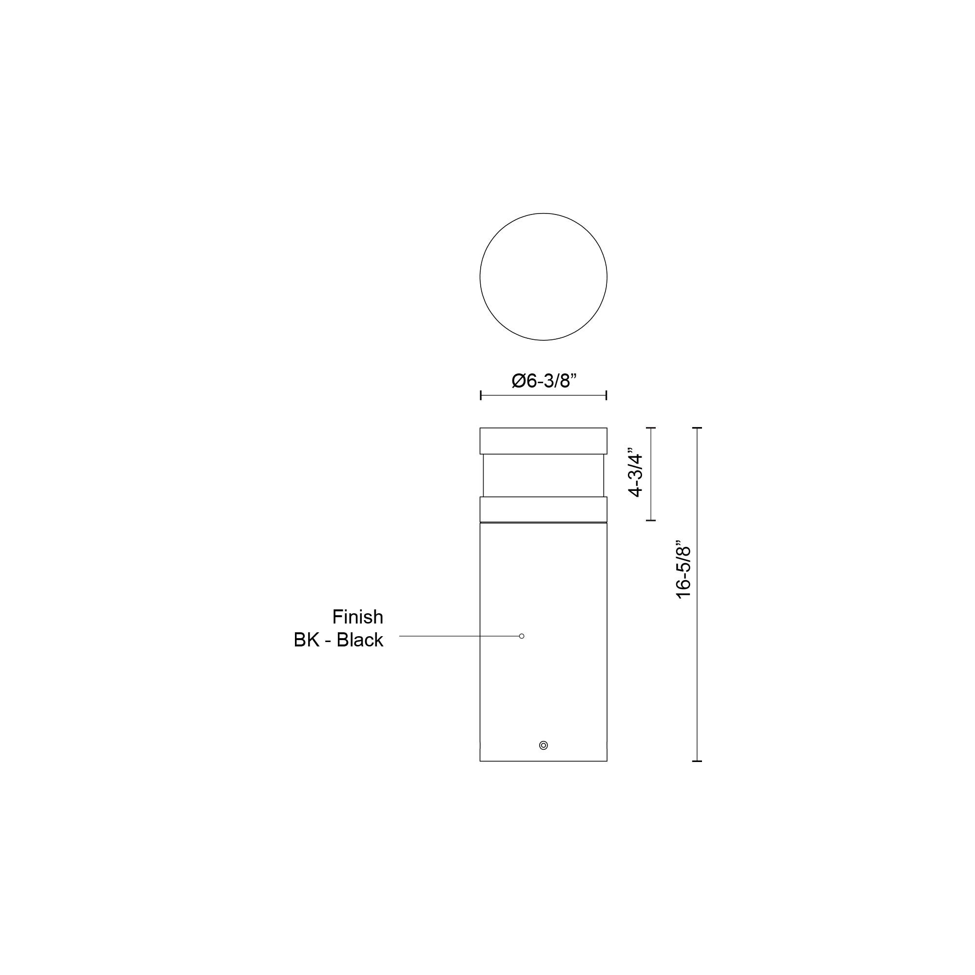 Windermere 16-in Aluminum Exterior Bollard Light