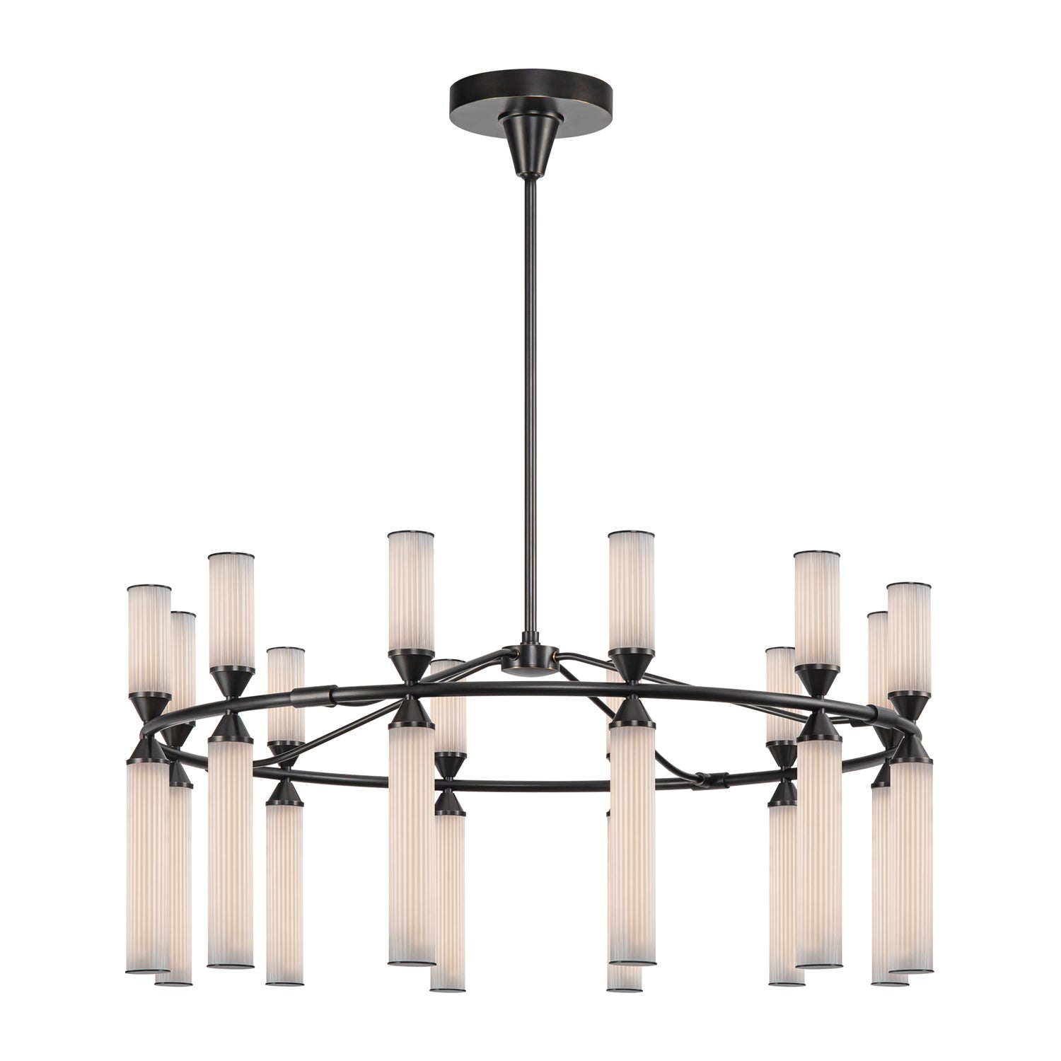Edwin 38-in Steel Chandelier