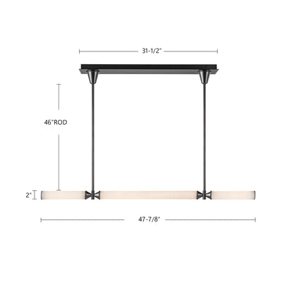 Edwin 48-in Steel Linear Pendant