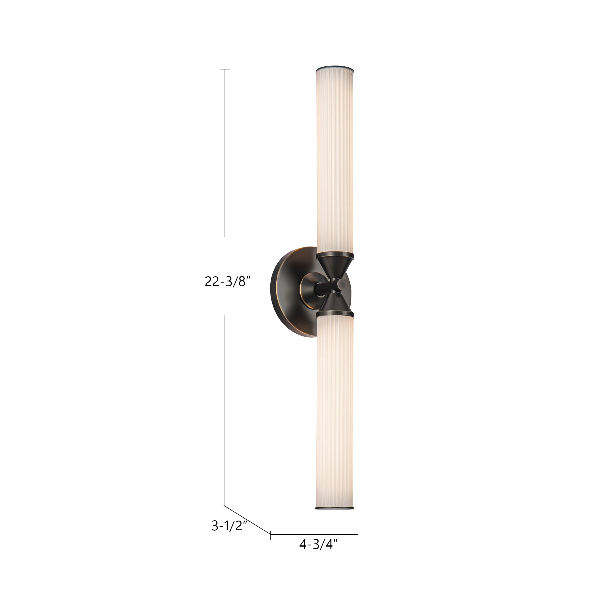 Edwin 22-in Steel Vanity Light