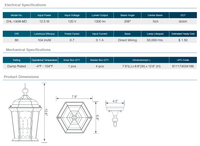 LED Flickering Flame Lantern Decorative Fixture