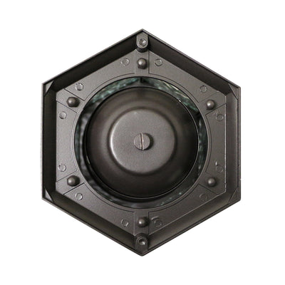 LED Flickering Flame Hanging Security Light Bronze with Water Glass