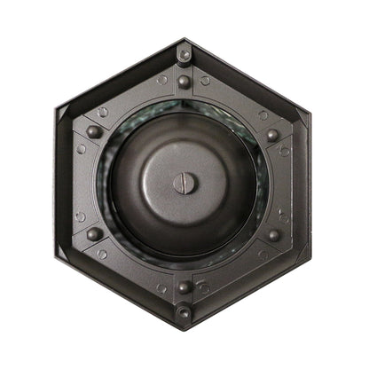 LED Flickering Flame Hanging Security Light Bronze with Water Glass