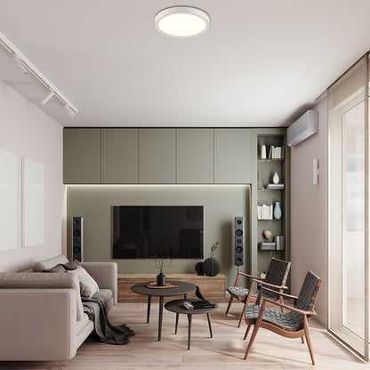 Residential LED 12W Flat Round Dimmable Ceiling Light 5CCT Selectable