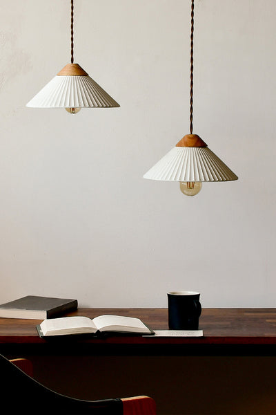 Artisan Concrete Summit Mountain Pendant Light Fixture Cream White