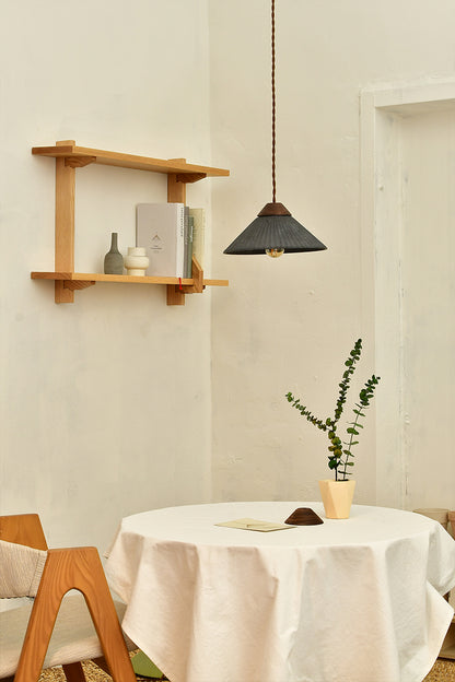 Artisan Concrete Summit Mountain Pendant Light Fixture Dark Grey