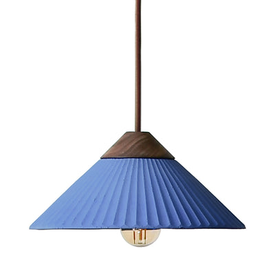 Artisan Concrete Summit Mountain Pendant Light Fixture Ocean Blue