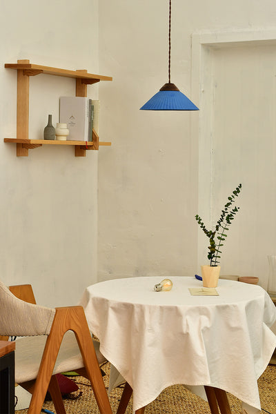 Artisan Concrete Summit Mountain Pendant Light Fixture Ocean Blue