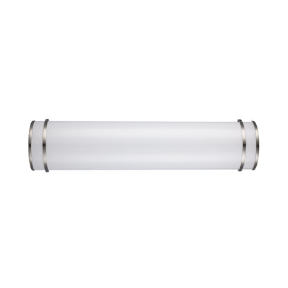 Residential LED Vanity Light 28W 2ft 5-Color Selectable Brushed Nickel