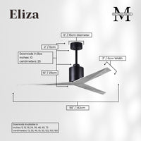 56-Inch Eliza 3-Blade Ceiling Fan Without Light Kit