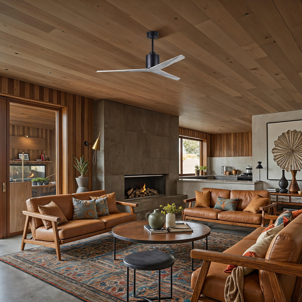 56-Inch Eliza 3-Blade Ceiling Fan Without Light Kit