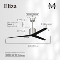 56-Inch Eliza 3-Blade Ceiling Fan Without Light Kit