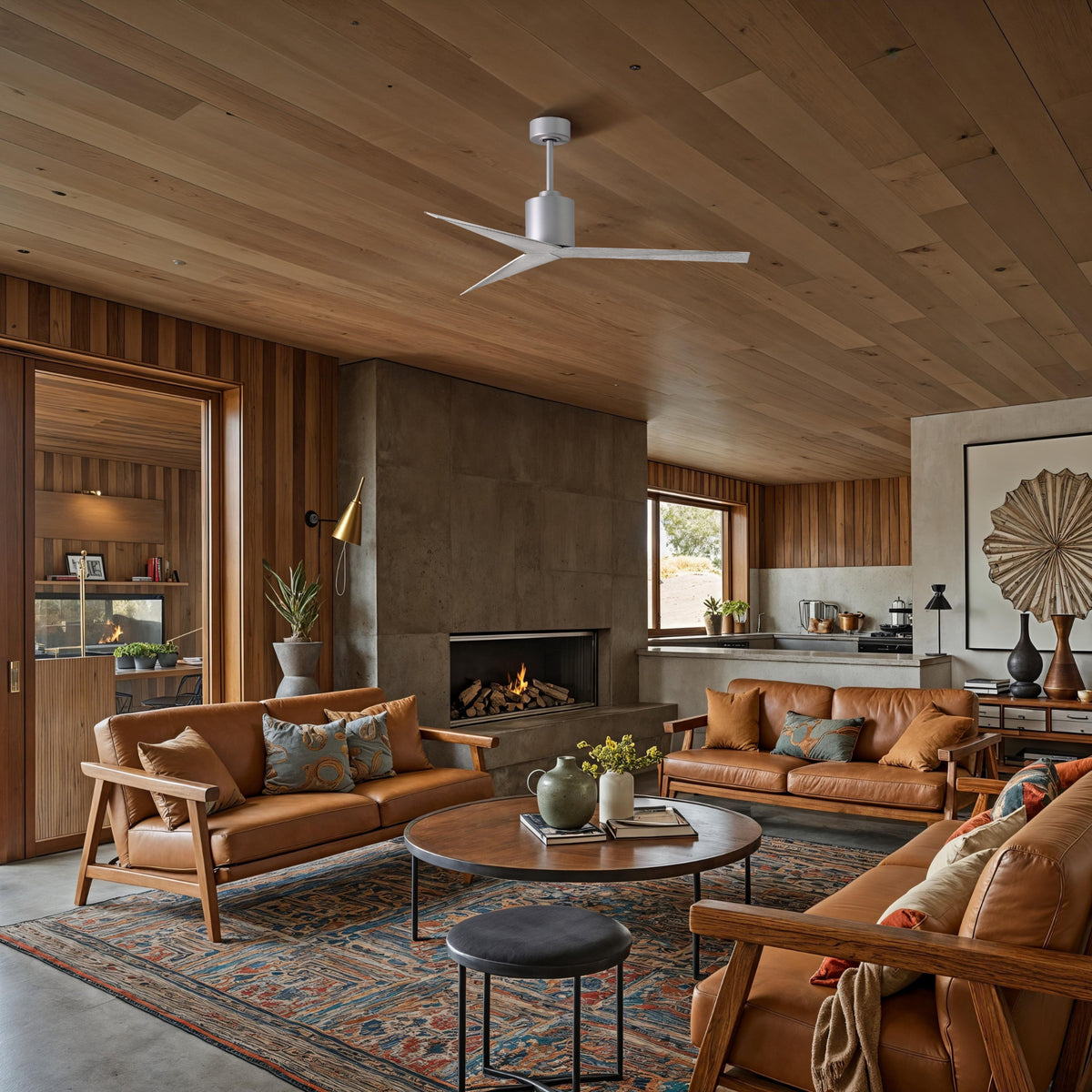 56-Inch Eliza 3-Blade Ceiling Fan Without Light Kit