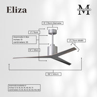 56-Inch Eliza 3-Blade Ceiling Fan Without Light Kit