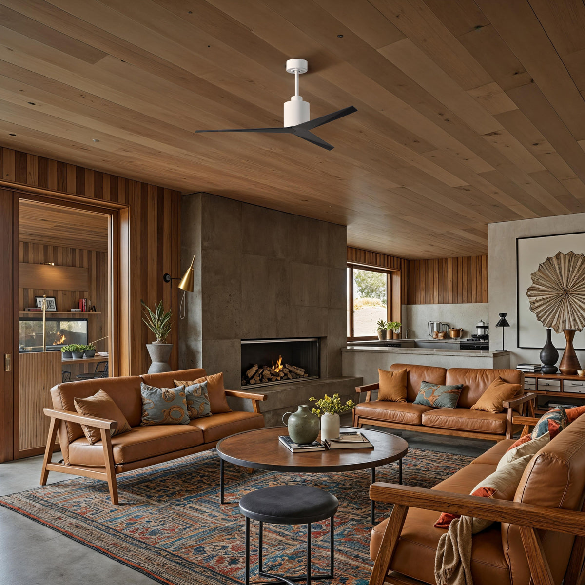 56-Inch Eliza 3-Blade Ceiling Fan Without Light Kit