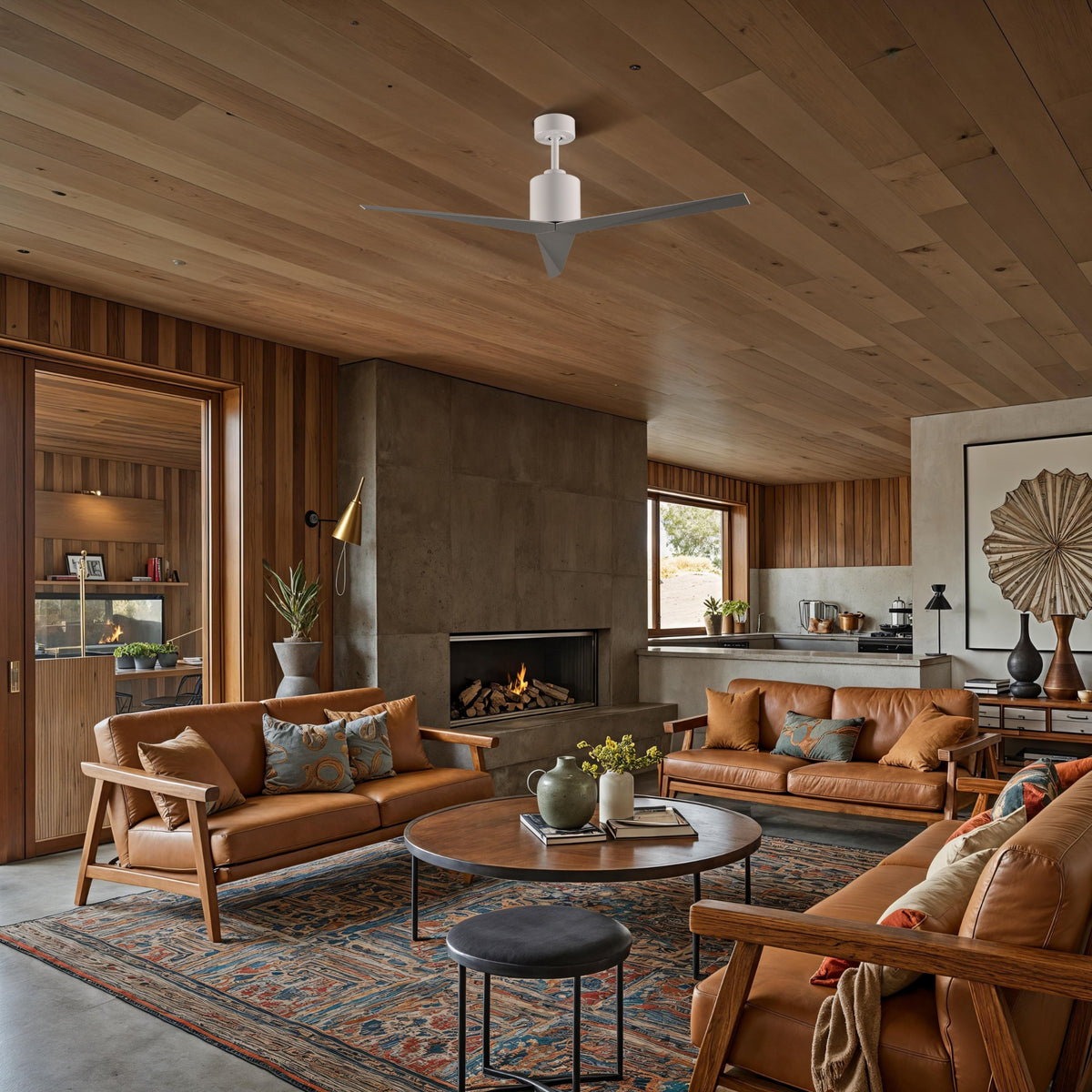 56-Inch Eliza 3-Blade Ceiling Fan Without Light Kit