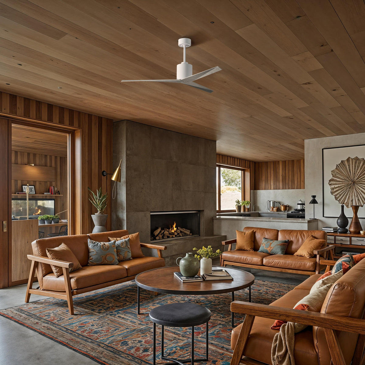 56-Inch Eliza 3-Blade Ceiling Fan Without Light Kit