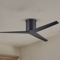 56-Inch Hugger Eliza 3-Blade Flush Mount Ceiling Fan Without Light Kit