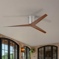 56-Inch Hugger Eliza 3-Blade Flush Mount Ceiling Fan Without Light Kit