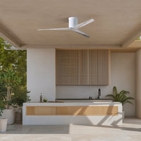 56-Inch Hugger Eliza 3-Blade Flush Mount Ceiling Fan Without Light Kit