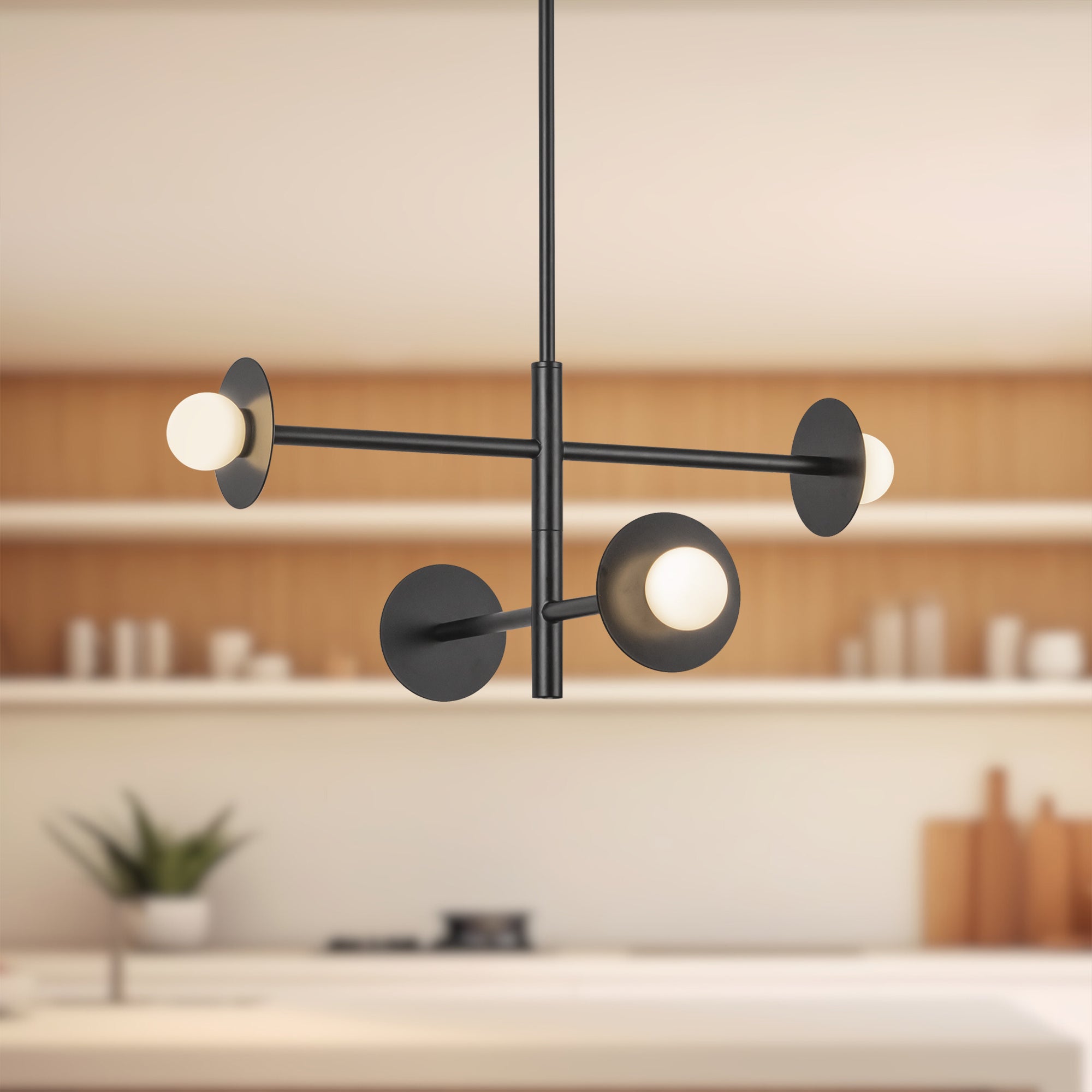 Elixir 22-in Steel Chandelier