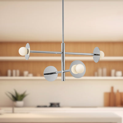 Elixir 22-in Steel Chandelier