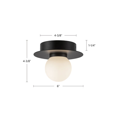Elixir 6-in Steel Flush Mount