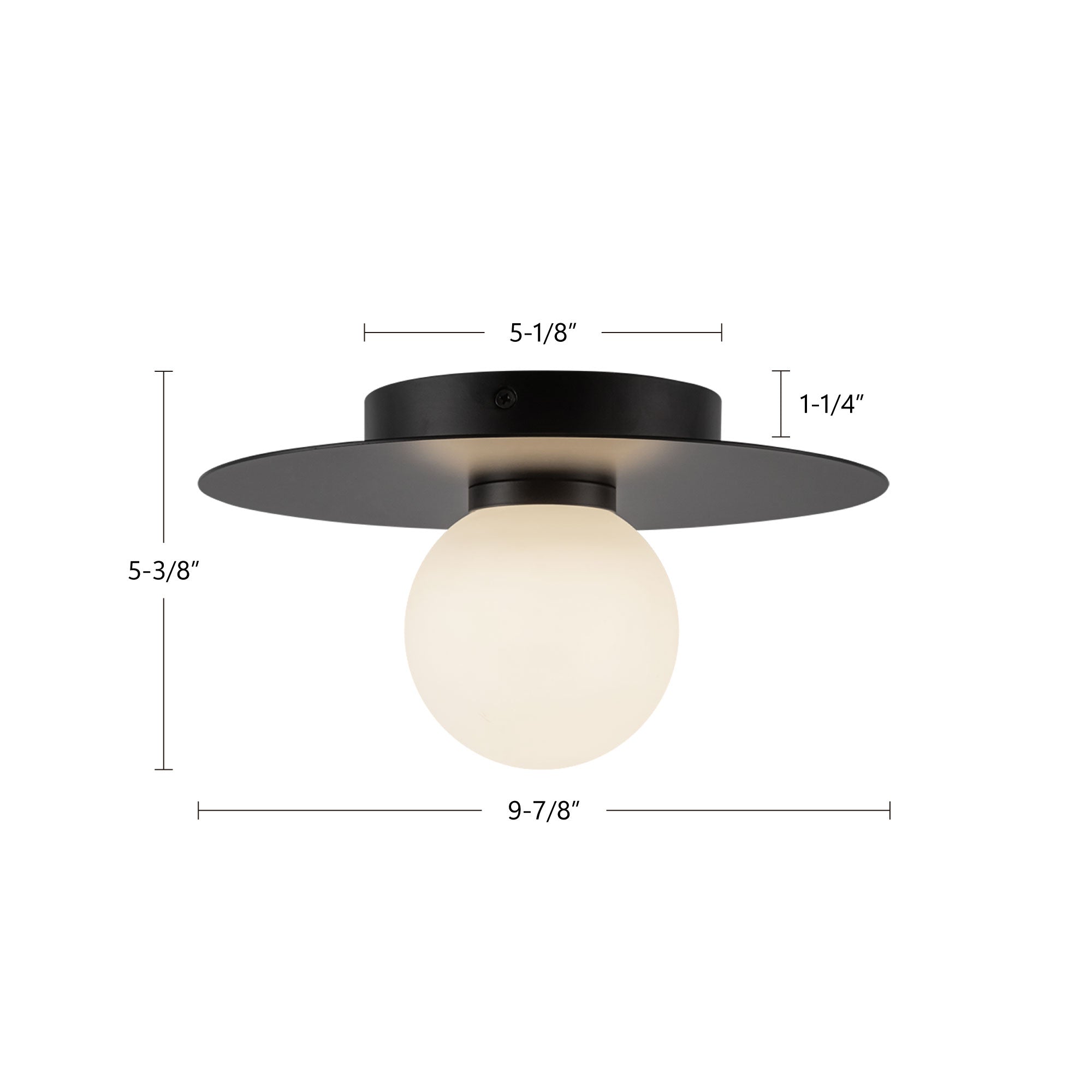 Elixir 10-in Steel Flush Mount