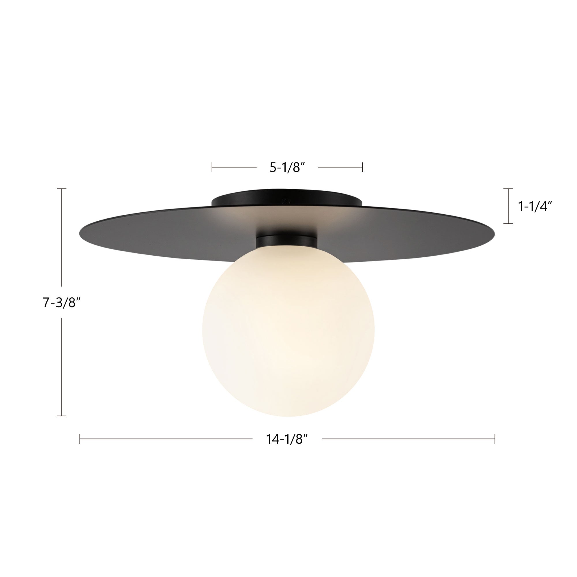 Elixir 14-in Steel Flush Mount