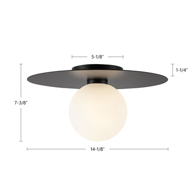 Elixir 14-in Steel Flush Mount