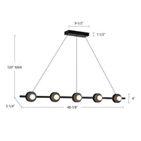 Elixir 48-in Steel Linear Pendant