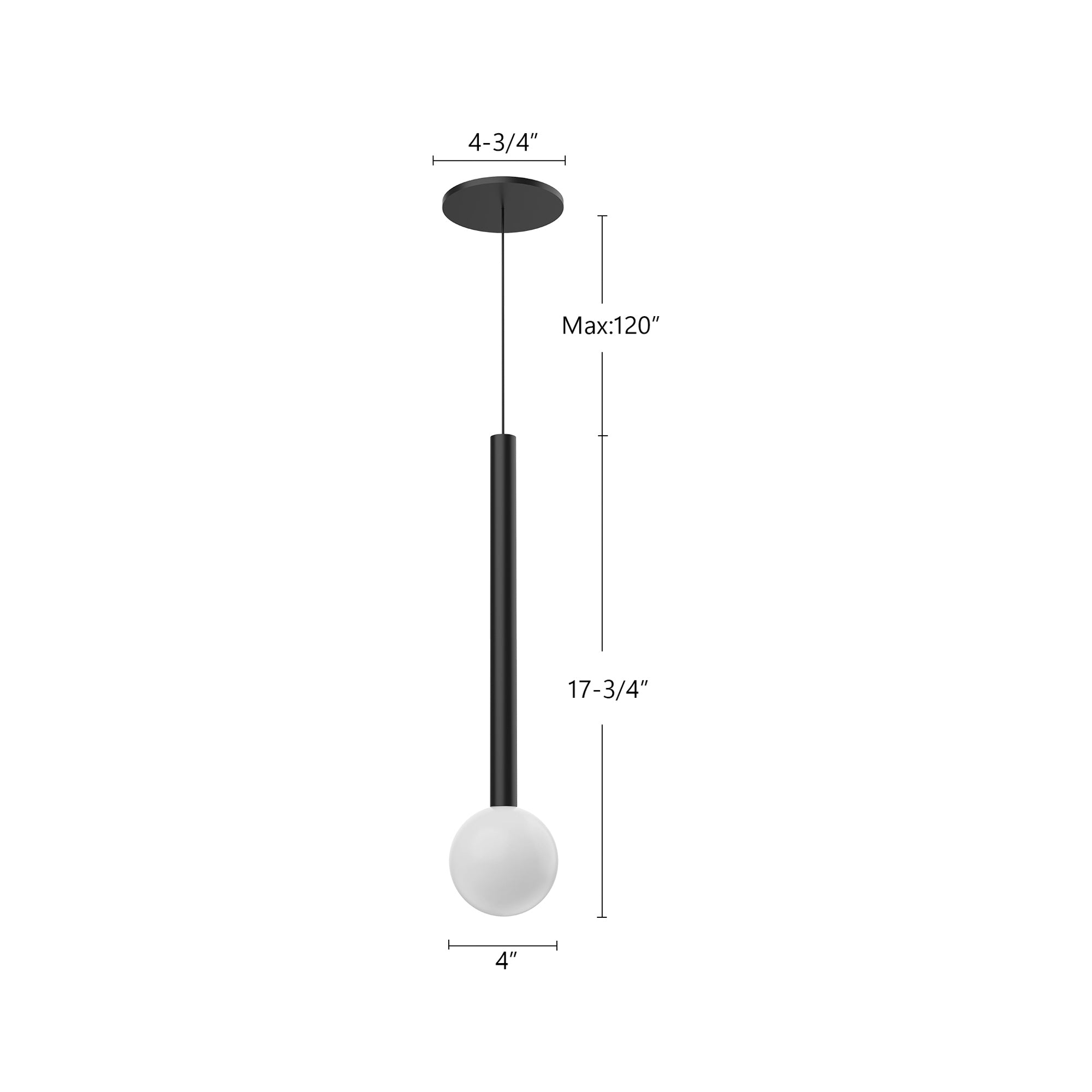 Elixir 18-in Steel Pendant