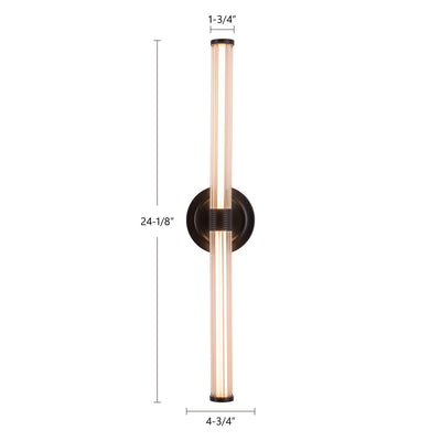 Elsie 24-in Aluminum Vanity Light