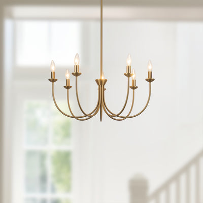 Ember 26-in Steel Chandelier