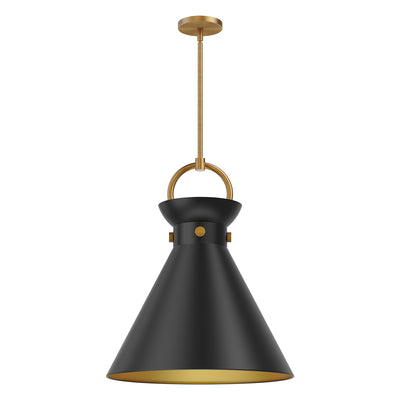 Emerson 18-in Black 1 Light Socket Pendant