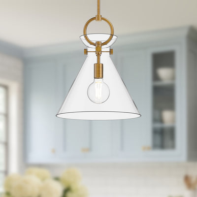 Emerson 14-in Steel Pendant