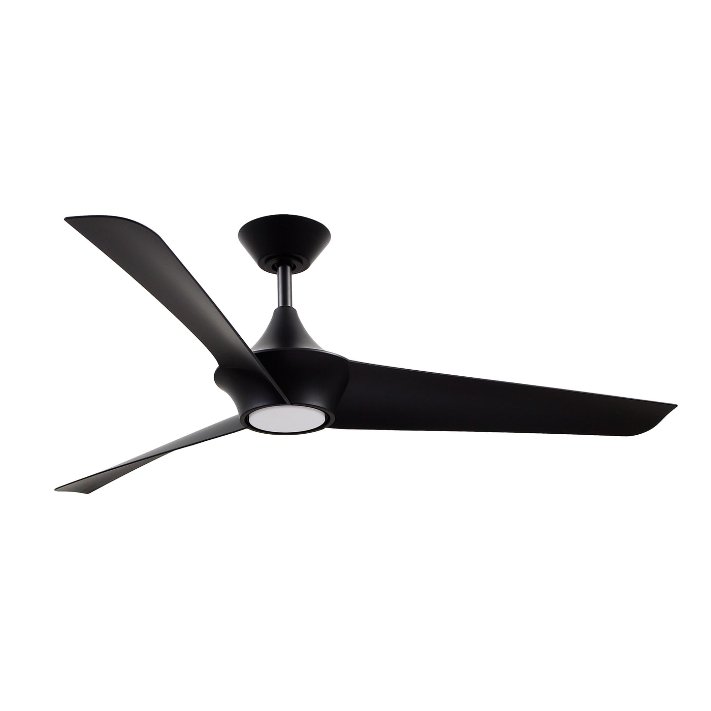 Emiko 56-in Matte Black Reversible DC LED Ceiling Fan