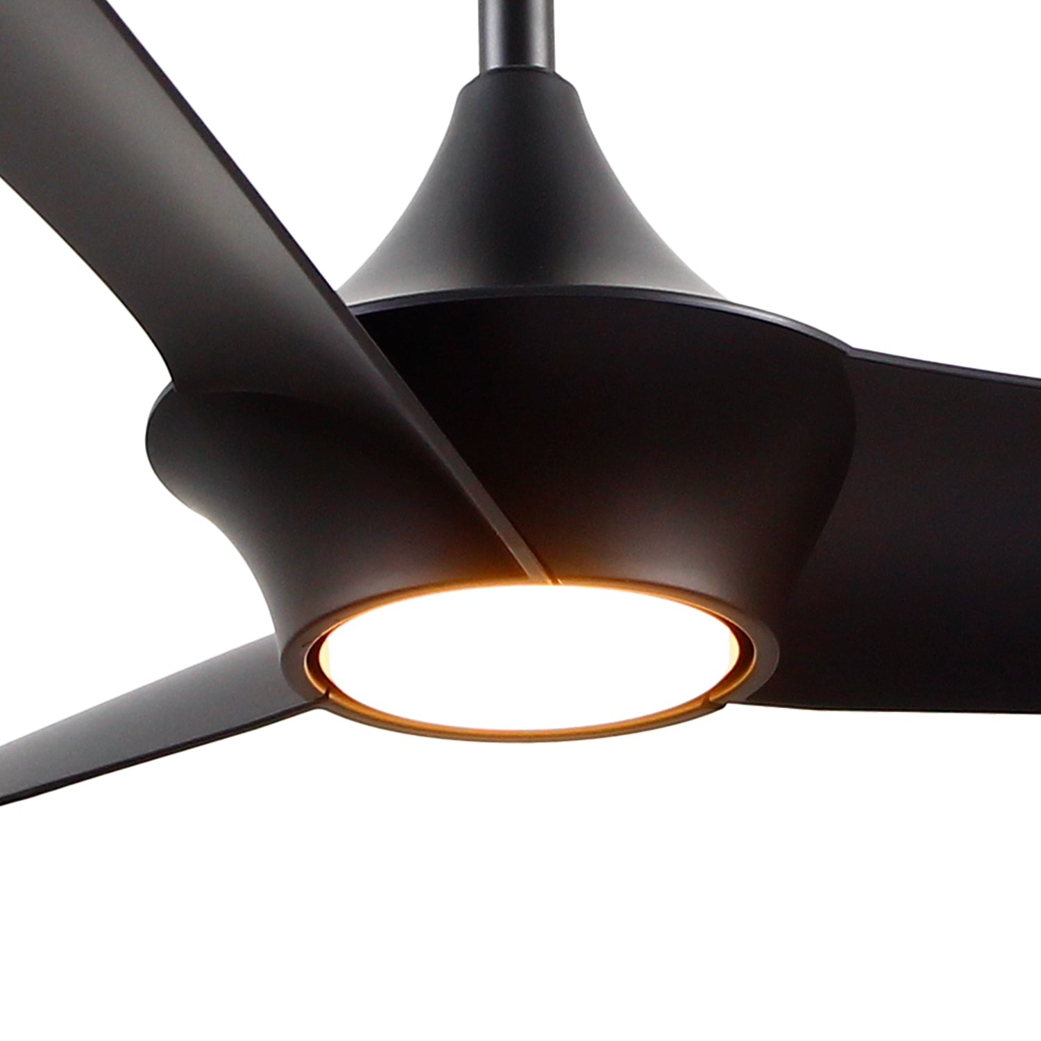 Emiko 56-in Matte Black Reversible DC LED Ceiling Fan