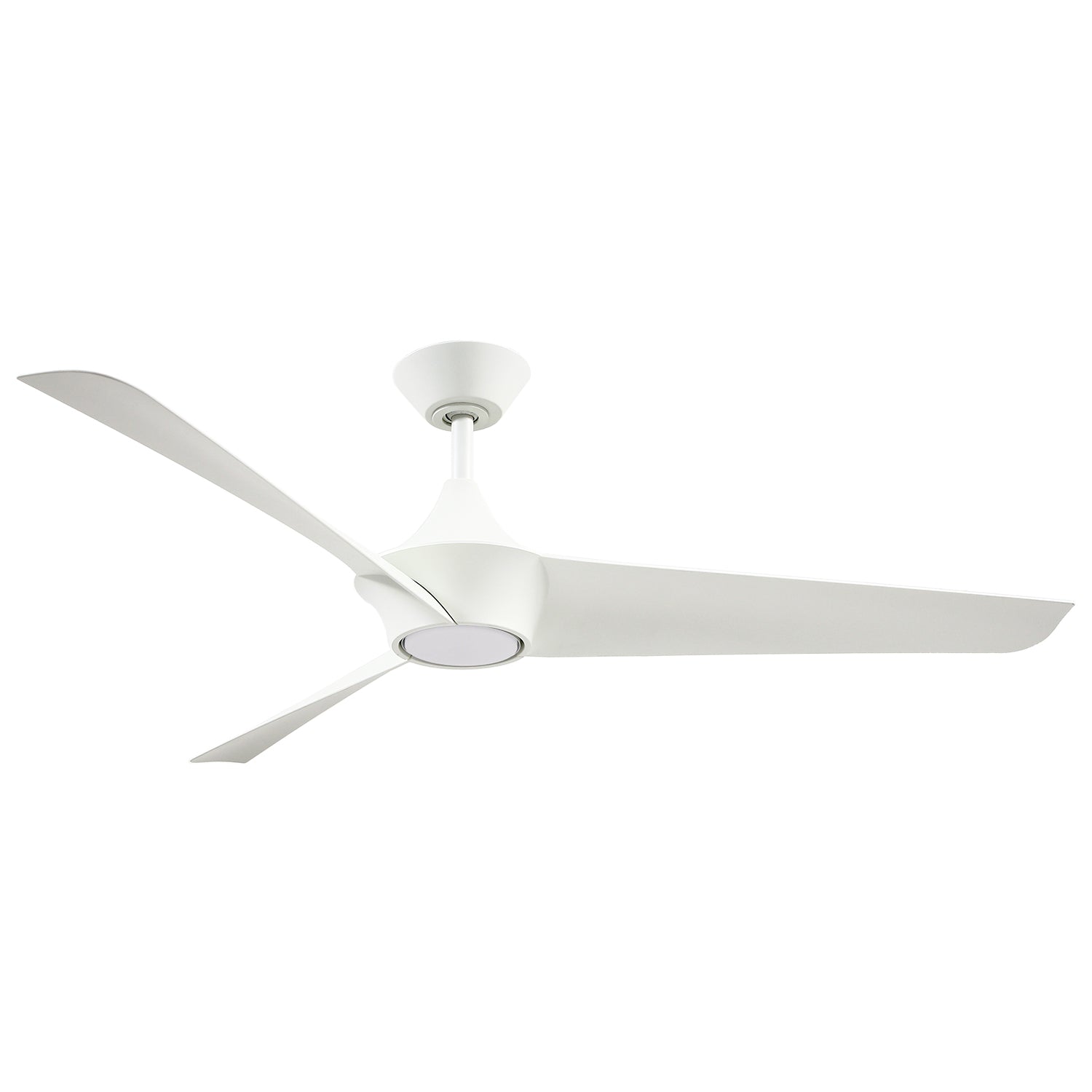 Emiko 56-in White Reversible DC LED Ceiling Fan