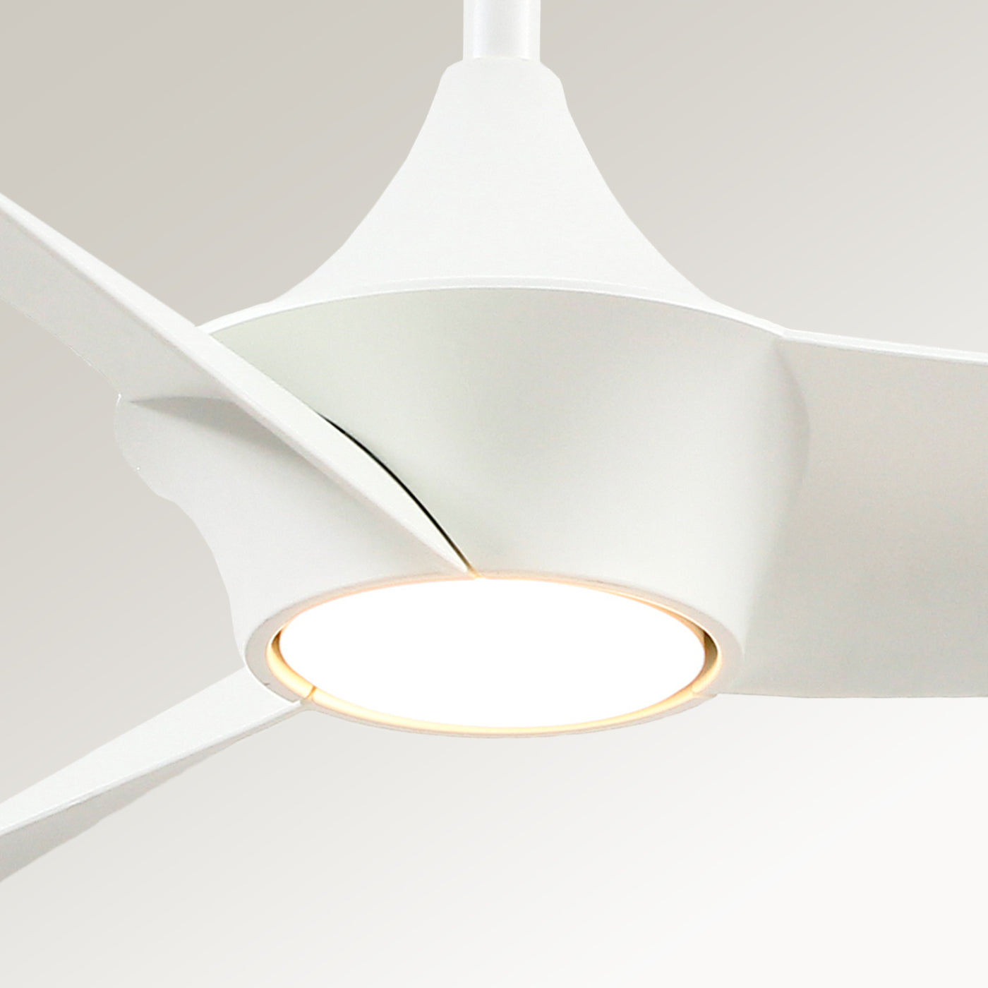 Emiko 56-in White Reversible DC LED Ceiling Fan