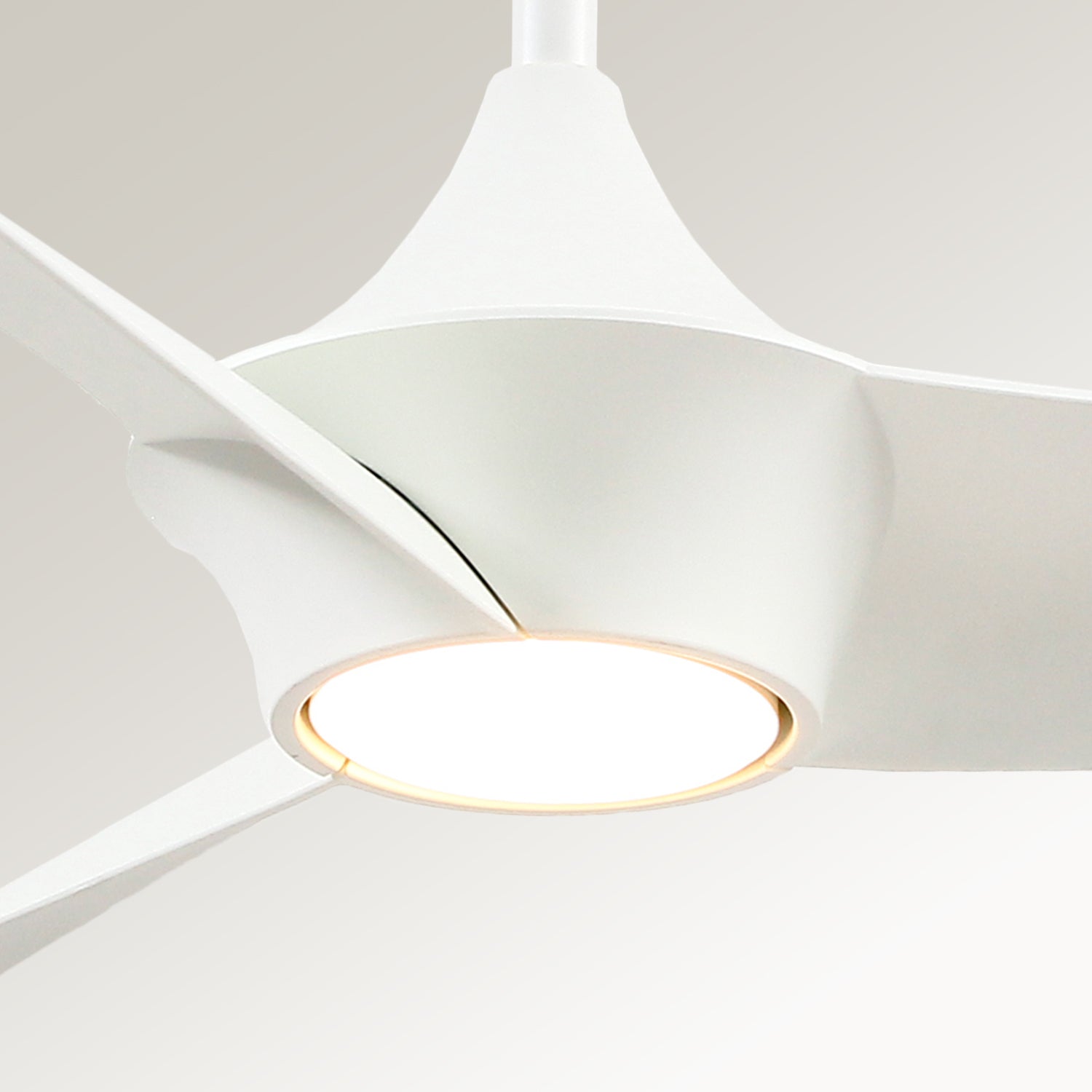 Emiko 56-in White Reversible DC LED Ceiling Fan