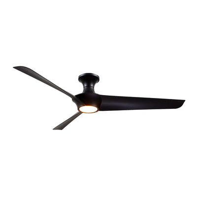 Emiko-H 56-in Matte Black Reversible DC LED Ceiling Fan