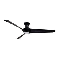 Emiko-H 56-in Matte Black Reversible DC LED Ceiling Fan