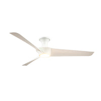 Emiko-H 56-in White Reversible DC LED Ceiling Fan
